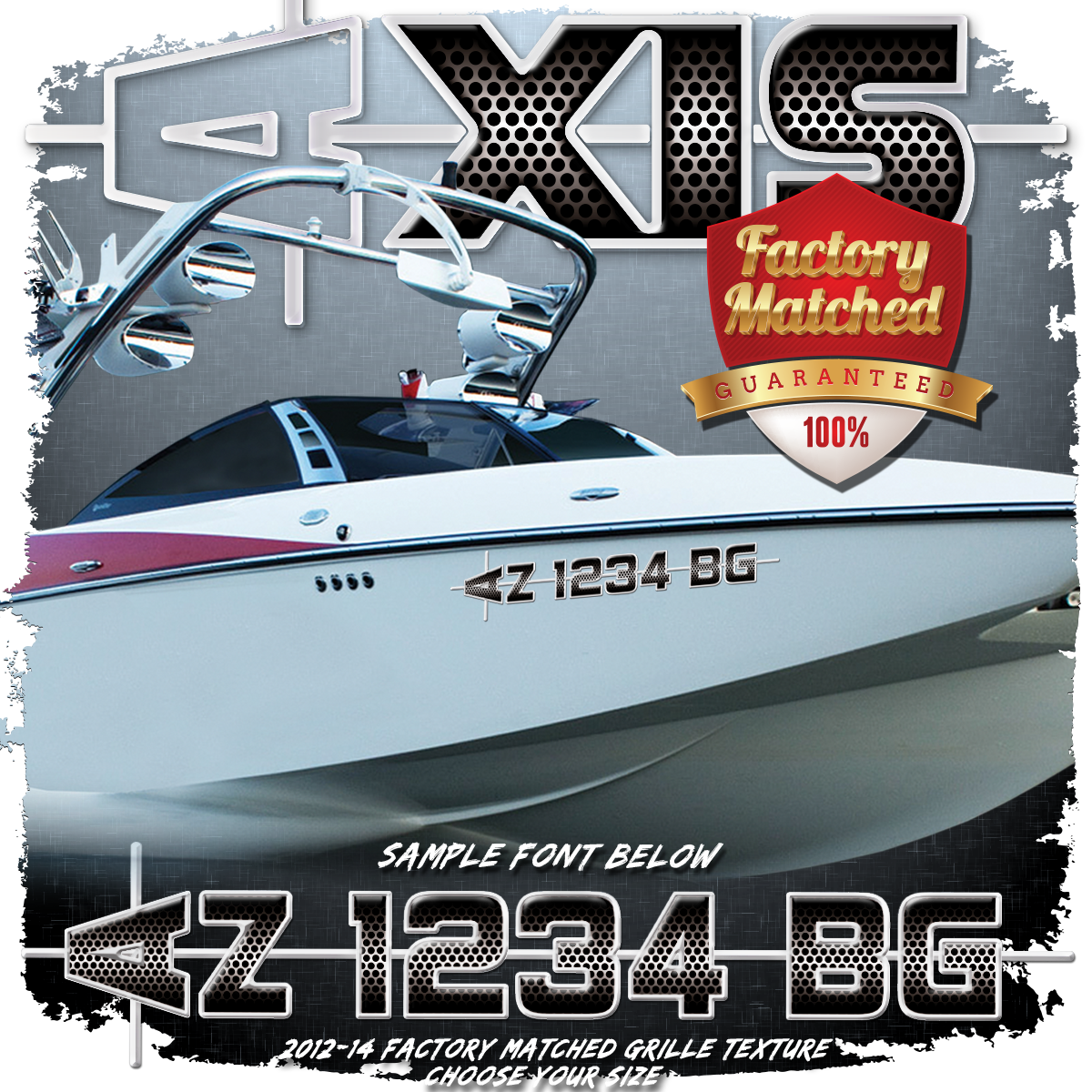 AXIS 2012-14 Domed Registration, Factory Matched Grill Pattern