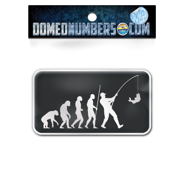 Evolution of Fishing Domed Decal