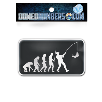 Evolution of Fishing Domed Decal