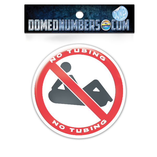 No Tubing Domed Decal