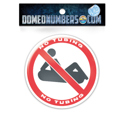 No Tubing Domed Decal