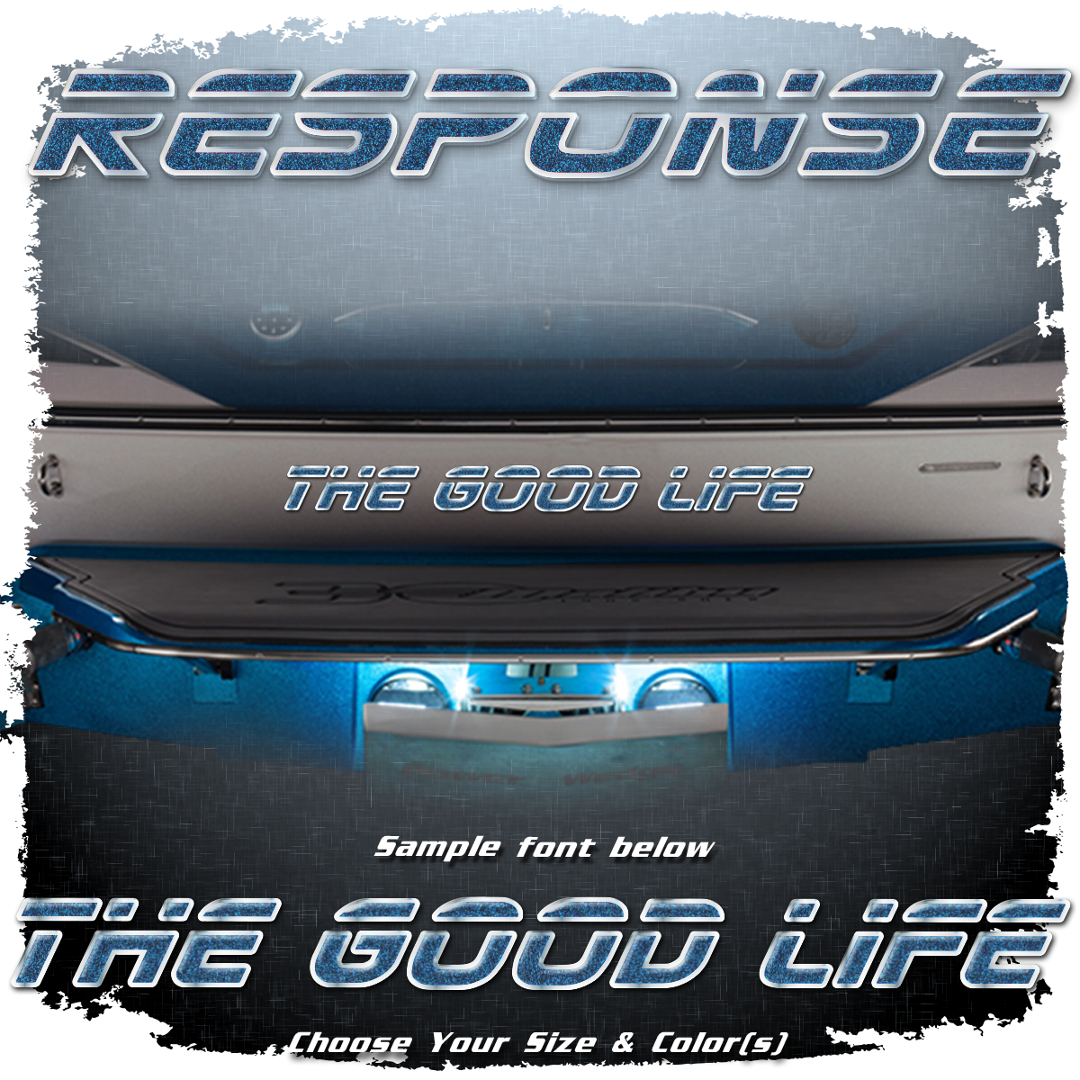 Domed Boat Name in the 2000-07 Malibu Response Font