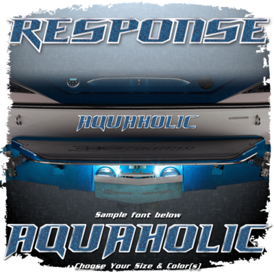 Domed Boat Name in the 2012-14 Malibu Response Font