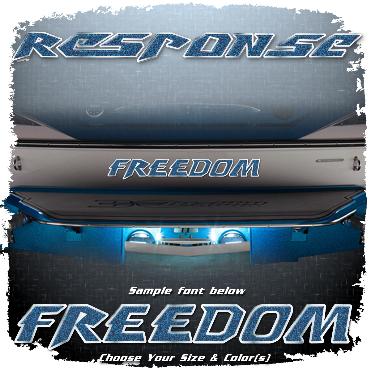 Domed Boat Name in the 2007-11 Malibu Response Font