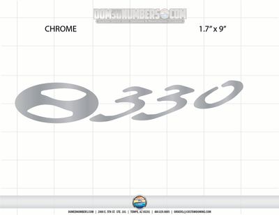 Silverton Yachts 330 Domed Decal