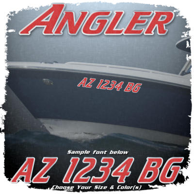 Angler Registration (2 included), Choose Your Own Colors