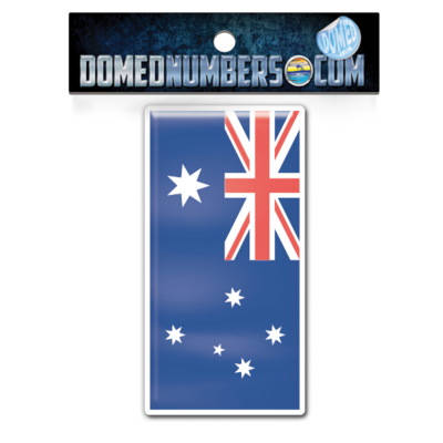 Australia Flag Domed Decal, Choose Your Size