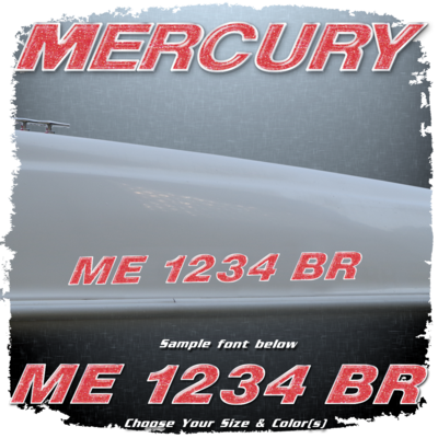 Mercury Registration (2 included), Choose Your Own Colors