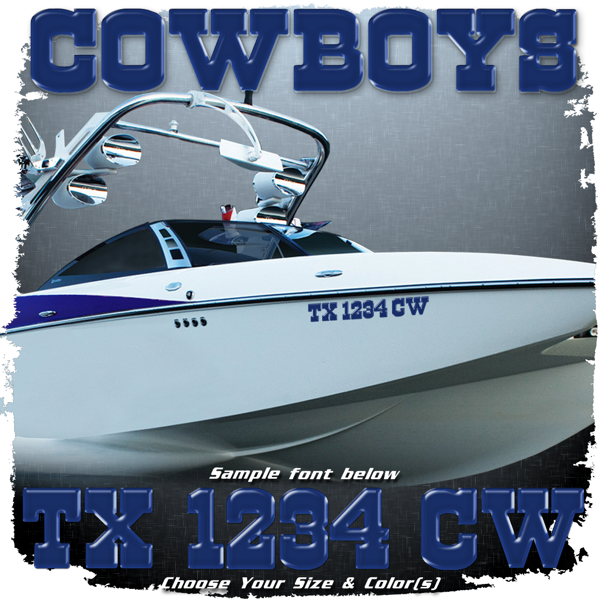 Domed Registration in the Cowboys Font