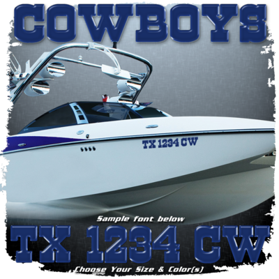 Domed Registration in the Cowboys Font