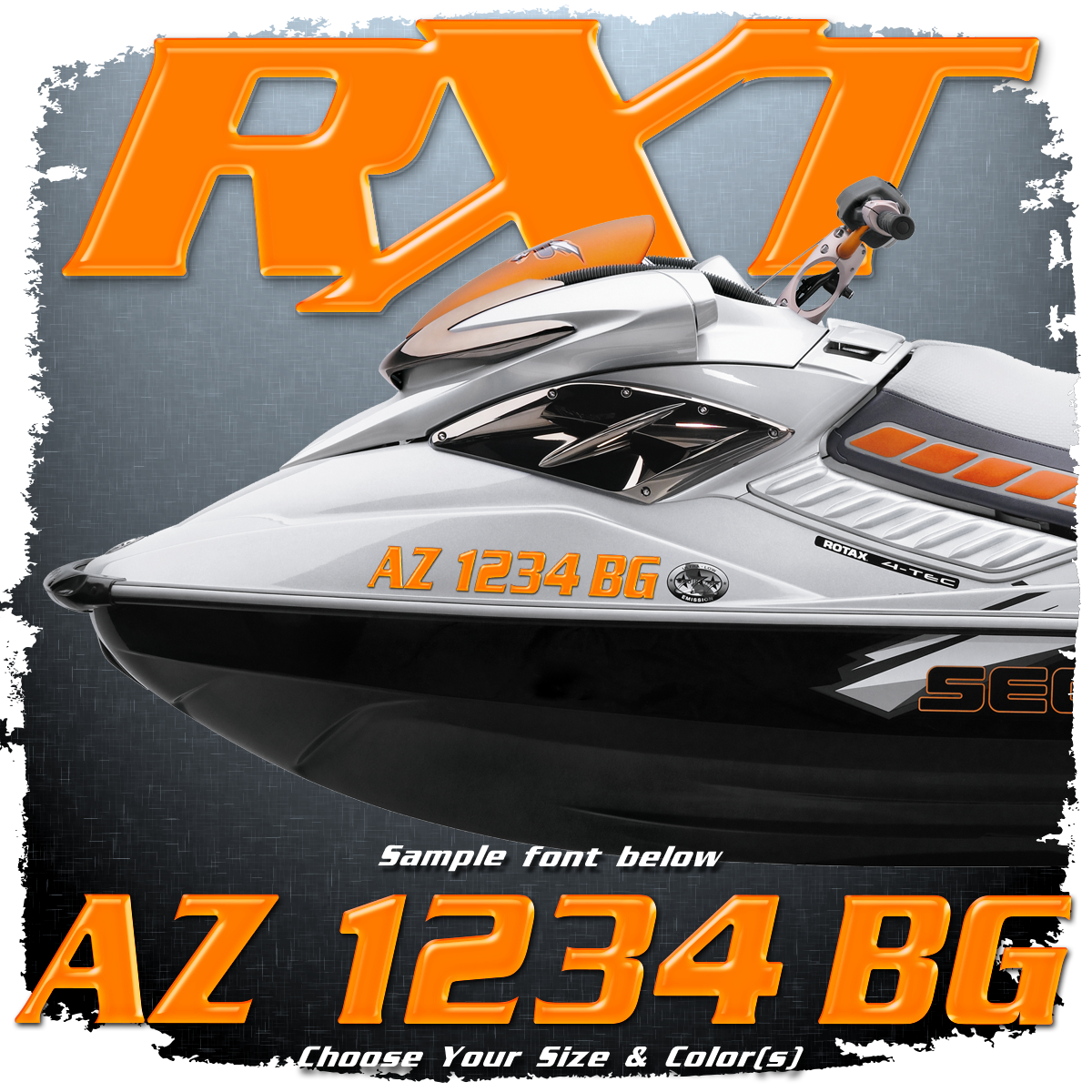 Sea Doo RXT Domed Registration