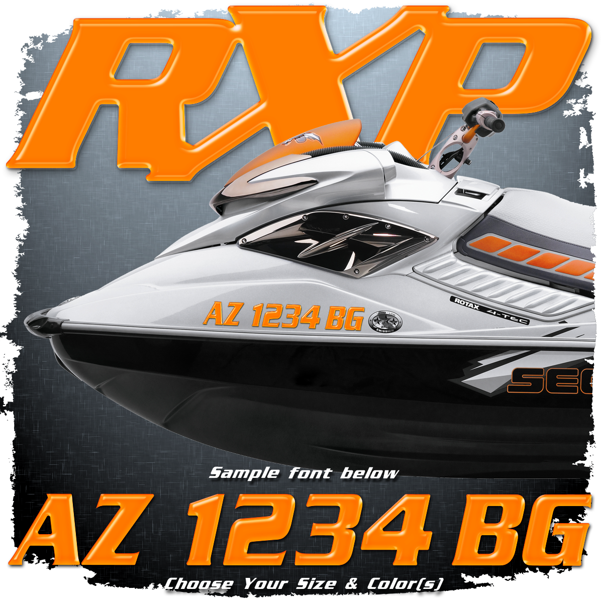 Sea Doo RXP Domed Registration