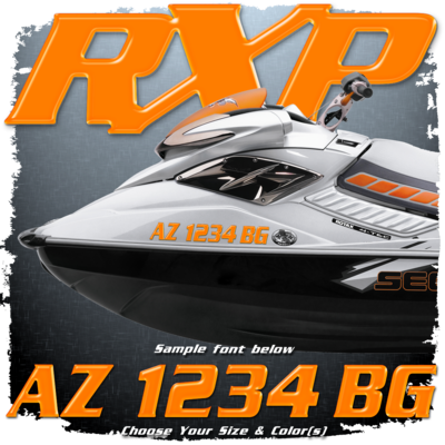 Sea Doo RXP Domed Registration