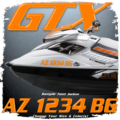 Sea Doo GTX Domed Registration
