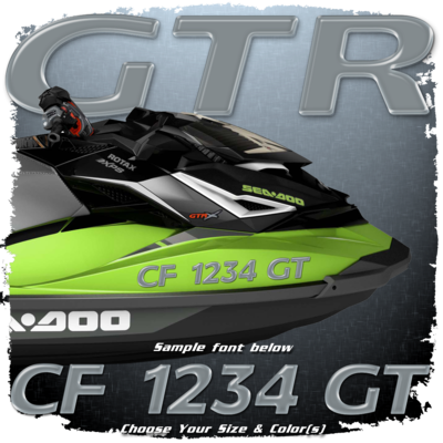 Sea Doo GTR Domed Registration