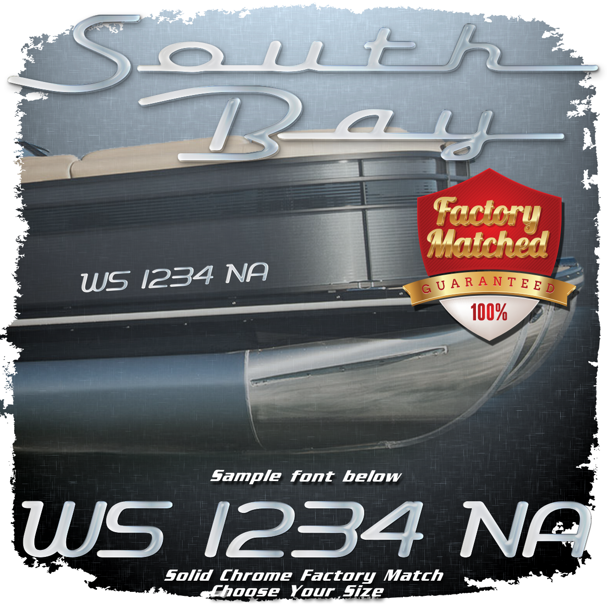South Bay Font Domed Registration, Factory Matched Chrome