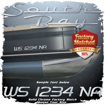 South Bay Font Domed Registration, Factory Matched Chrome v2