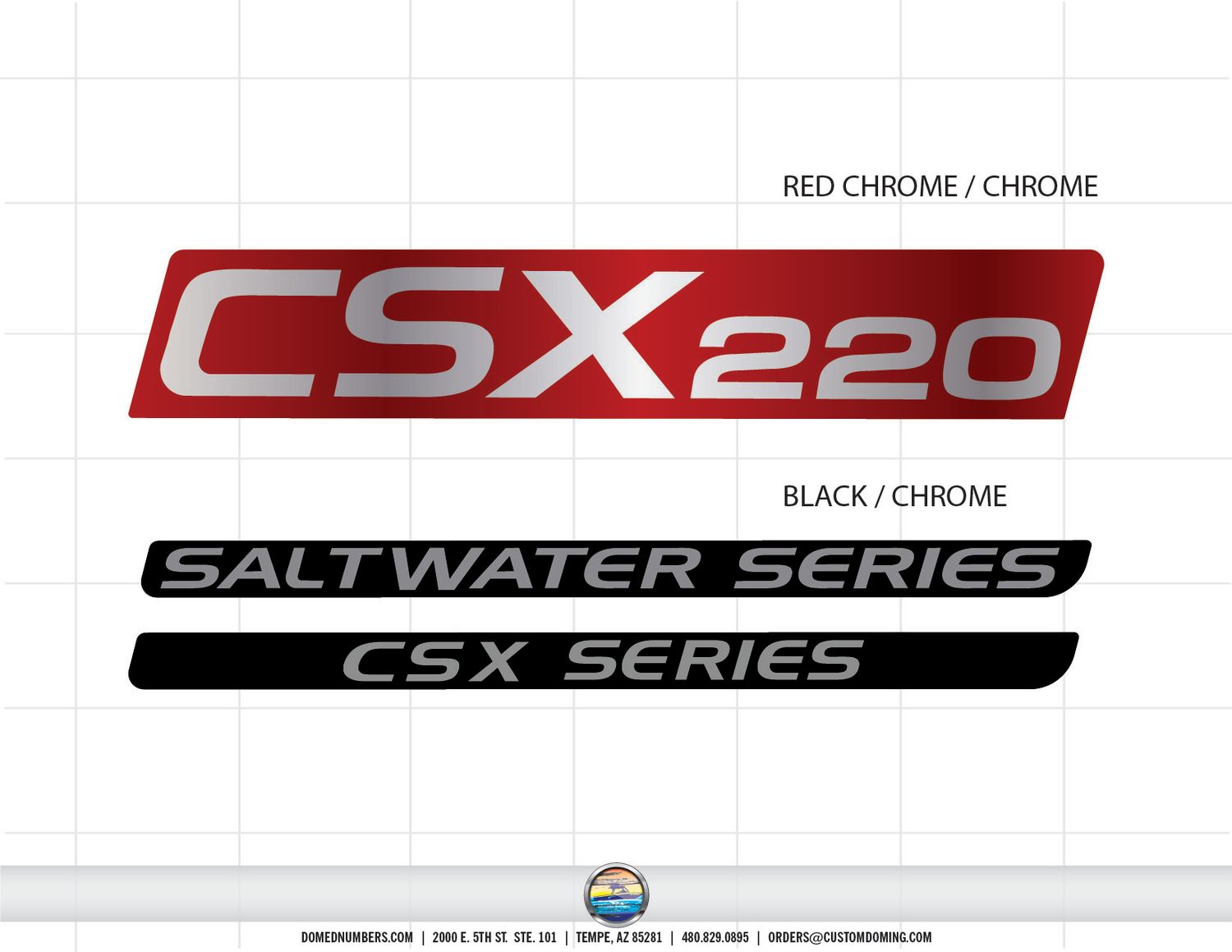 MasterCraft CSX Domed Inserts, Choose Your Series Model