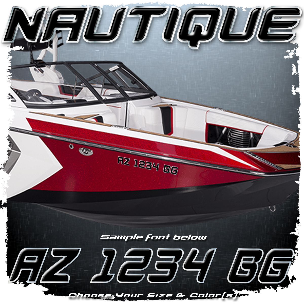 Nautique Domed Registration, Choose Your Own Colors