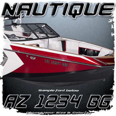 Nautique Registration (2 included), Choose Your Own Colors