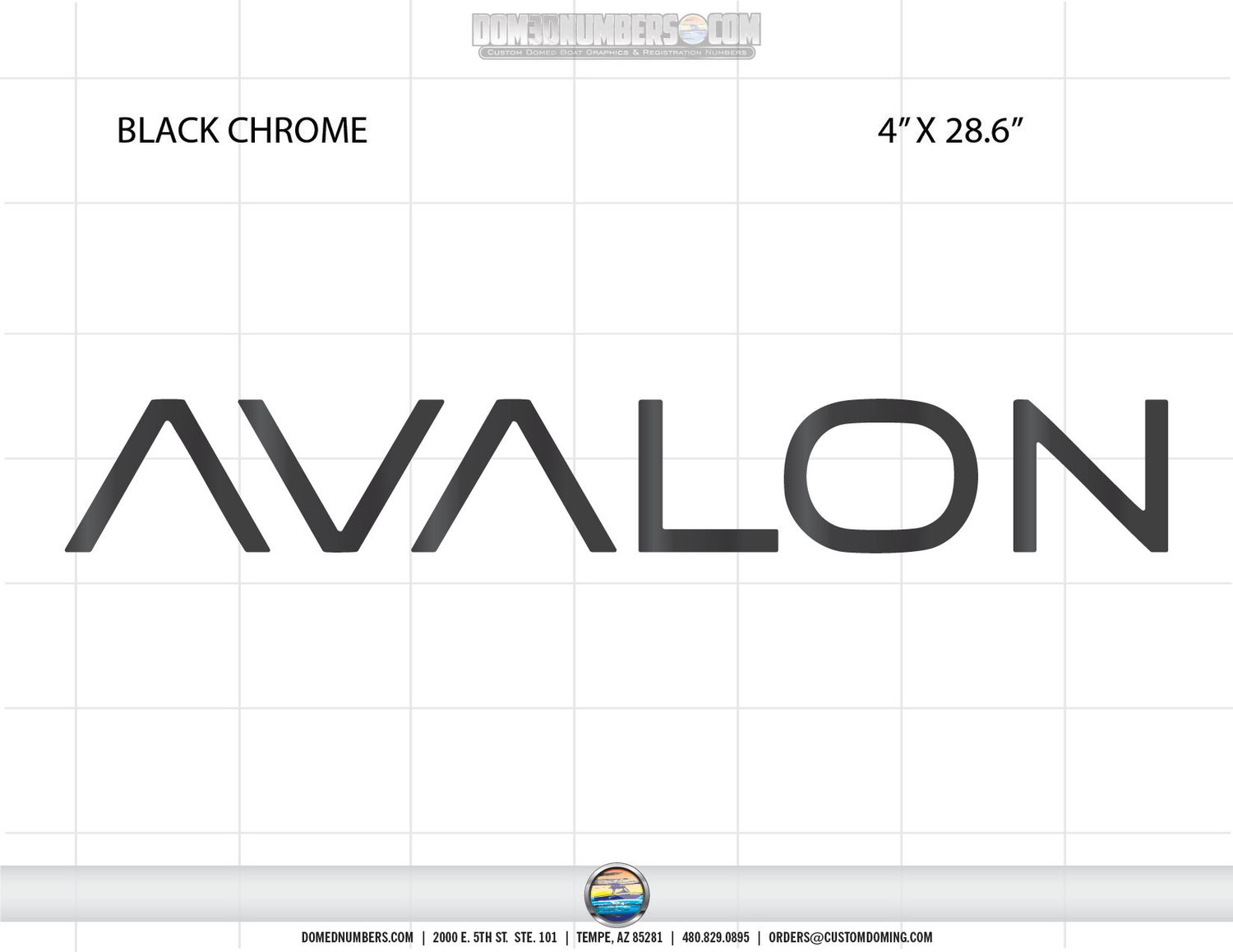 Avalon v2 Domed Boat Decal