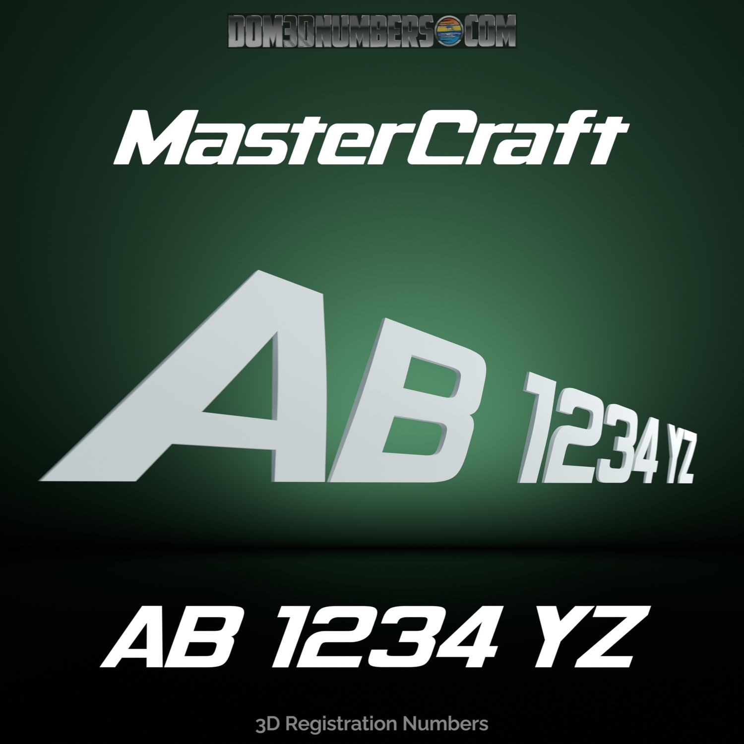 MasterCraft 3D Emblem Registration MasterCraft 3D Emblem Registration