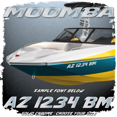 Moomba Domed Registration, Chrome Factory Logo Match