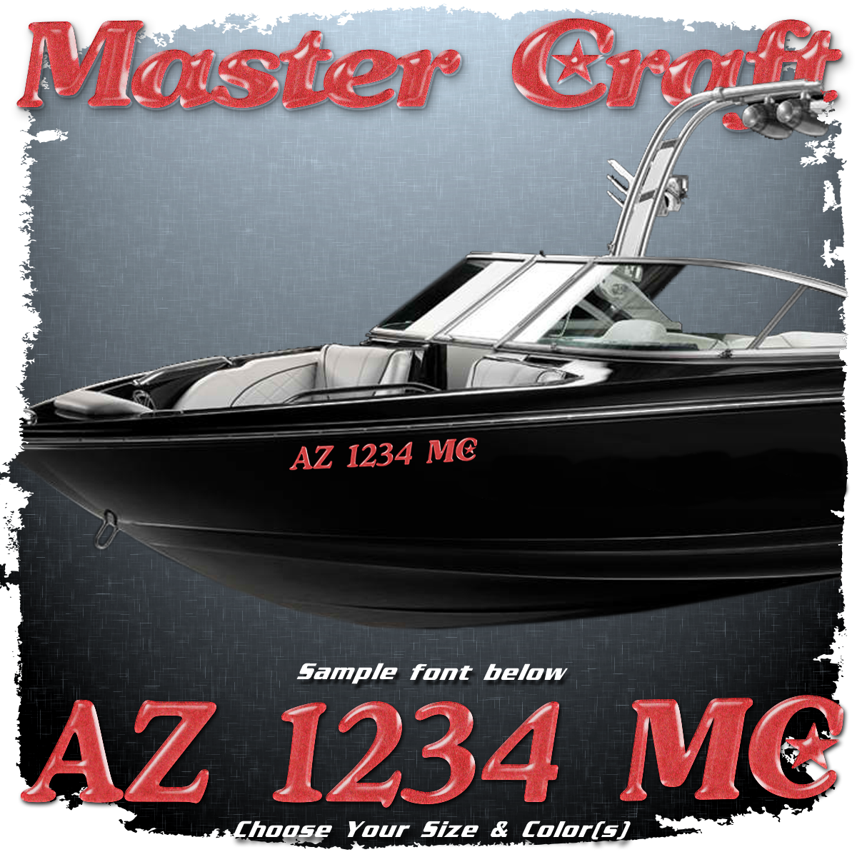 1980-86 MasterCraft Star Registration,  Choose Your Own Colors
