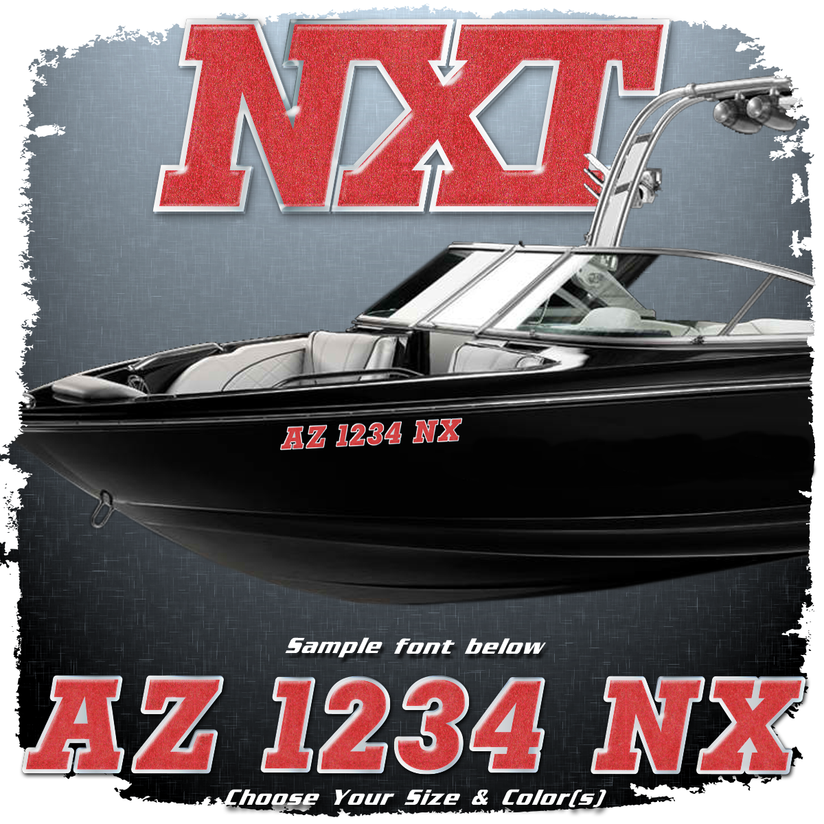 2015-19 MasterCraft NXT Domed Registration, Choose Your Own Colors