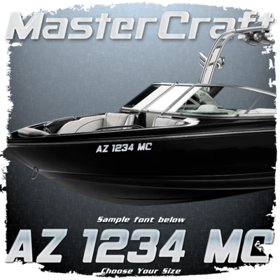 MasterCraft Domed Registration, Color Matched to Emblem