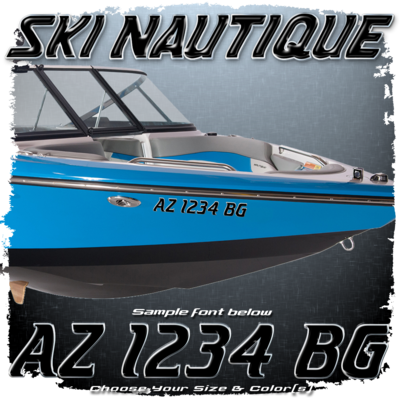 Ski Nautique Registration, 1980-01, Choose Your Own Colors (2 included)