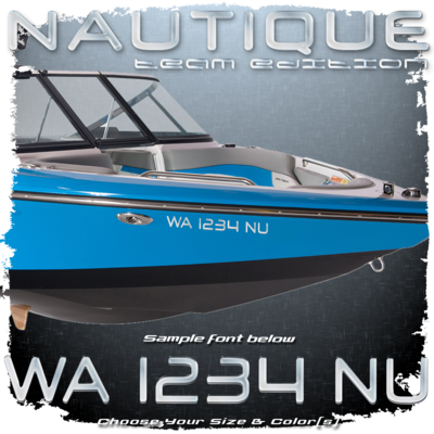 Nautique Team Edition Registration, 2003-05, Choose Your Own Colors (2 included)
