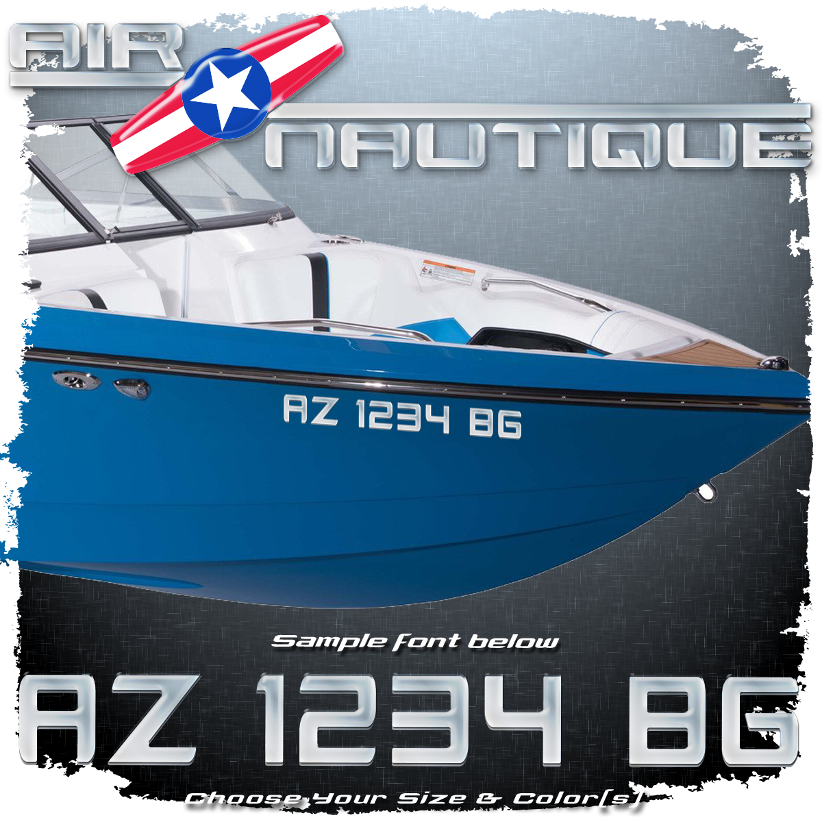 Air & Super Air Nautique 2000-2005 Registration (2 included), Choose Your Own Colors
