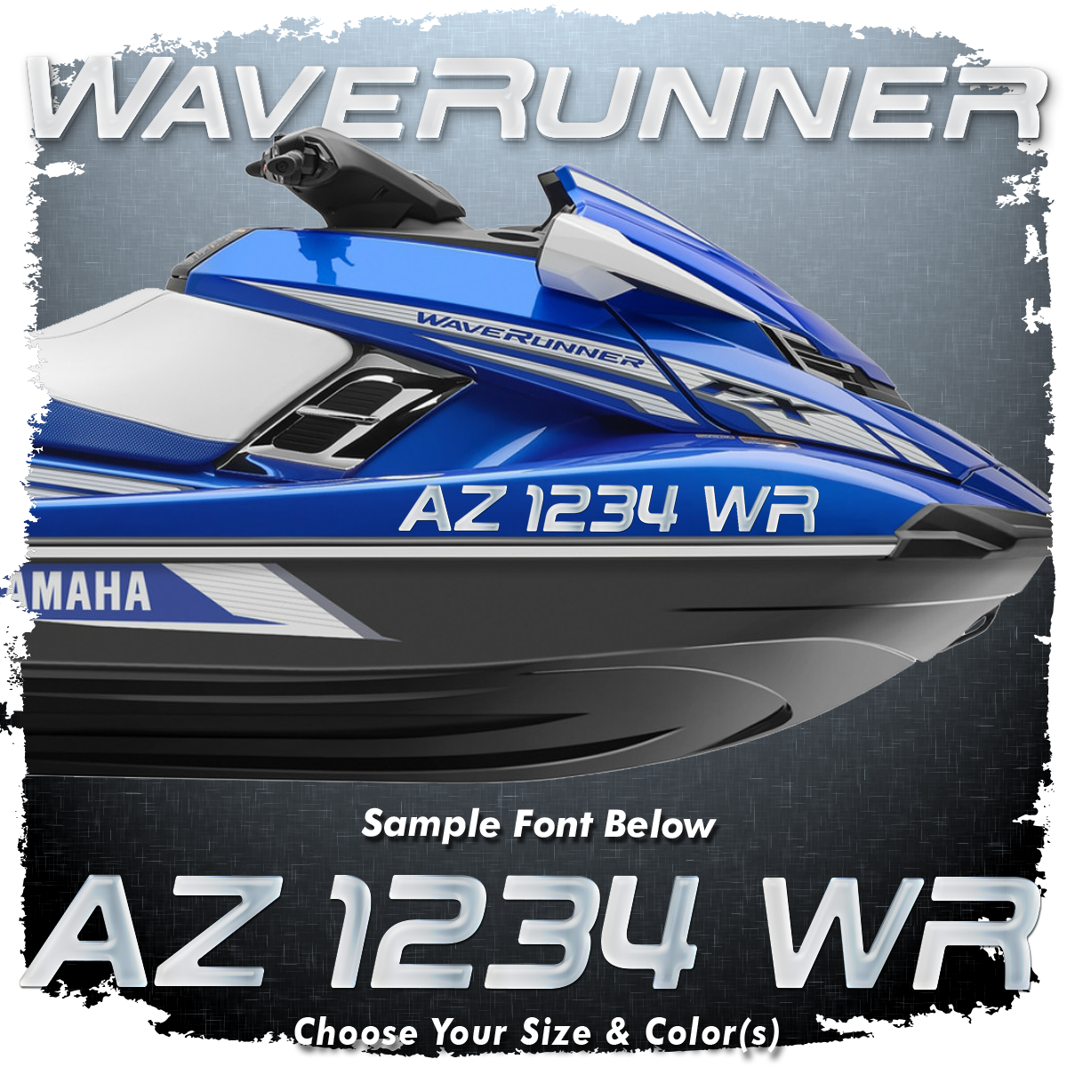 Yamaha Waverunner #2 Domed Registration