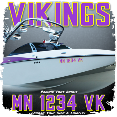Domed Registration in the Vikings Font