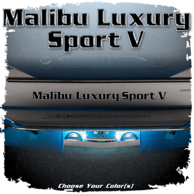 Malibu Luxury Sport V Domed Decal, Choose Your Color(s)