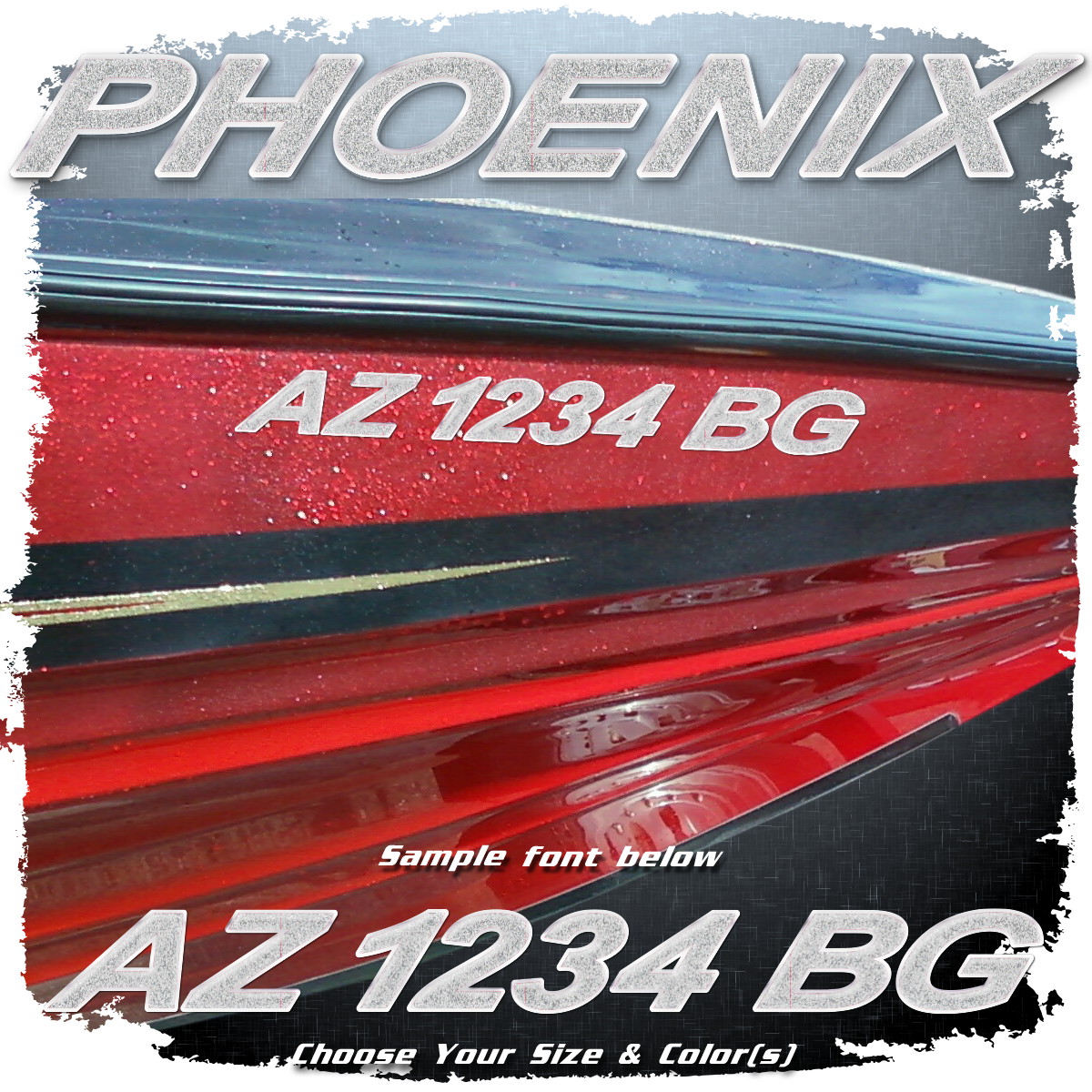 Phoenix Boats Domed Registration, Choose Your Own Colors