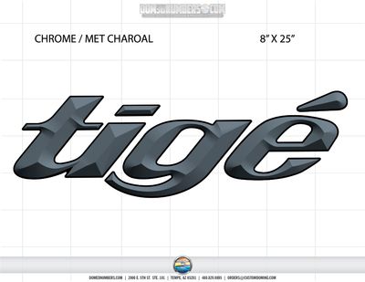 Domed Tige Decal 2016-26, Choose Your Color