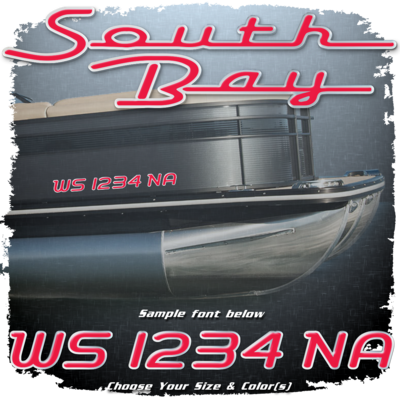 South Bay Font Domed Registration, Choose Your Own Colors v2