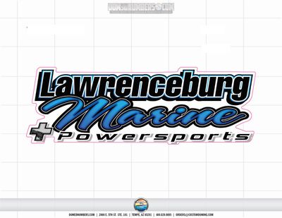 Lawrenceburg Marine Domed Decal