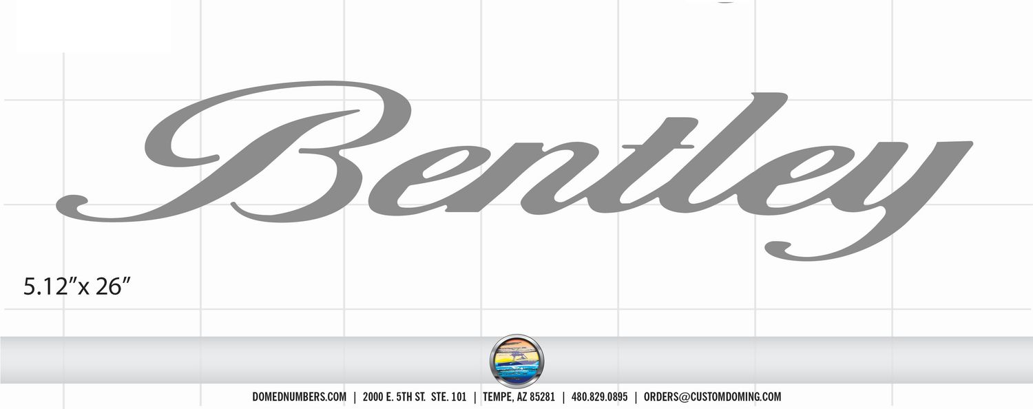 Bentley Pontoon Domed Decal