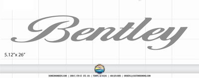 Bentley Pontoon Domed Decal