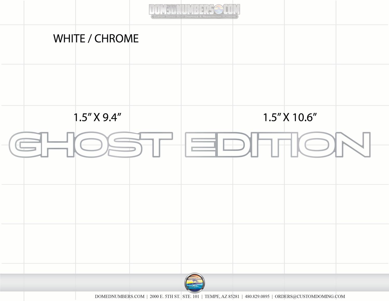 ATX Ghost Edition Domed Decal Set