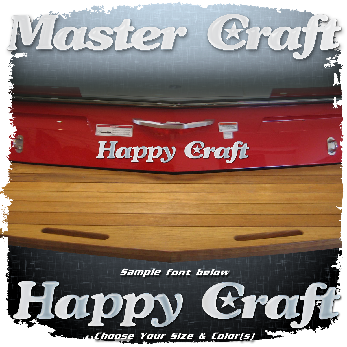 Boat Name in the 1980-85 MasterCraft font Boat Name in the 1980-85 MasterCraft font