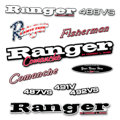 Domed Ranger Aftermarket Brand Decals