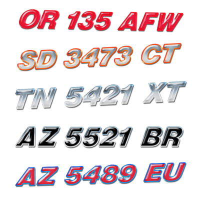 Domed Mercury Registration Numbers