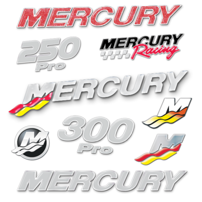 Domed Mercury Decals