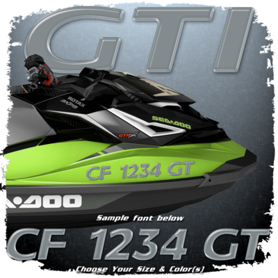 Sea Doo GTI v1 Domed Registration