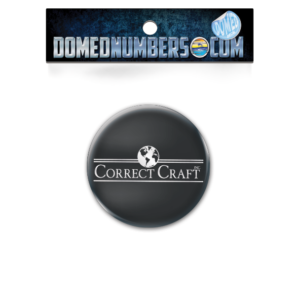 Domed Correct Craft Decal, Serif Version