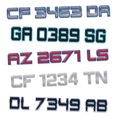 Domed Centurion Registration Numbers